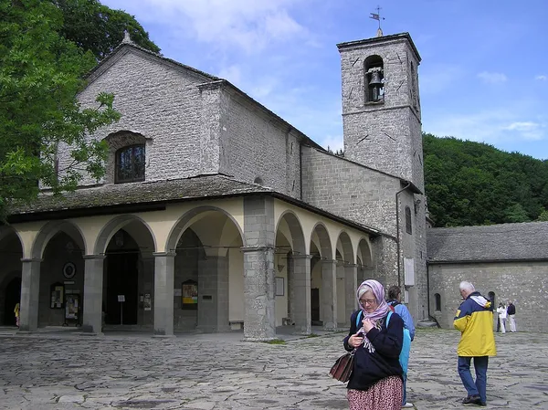 Sanctuary of La Verna surrounded by trees